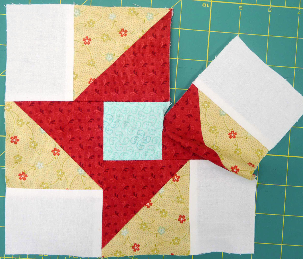 Piecing partial seams