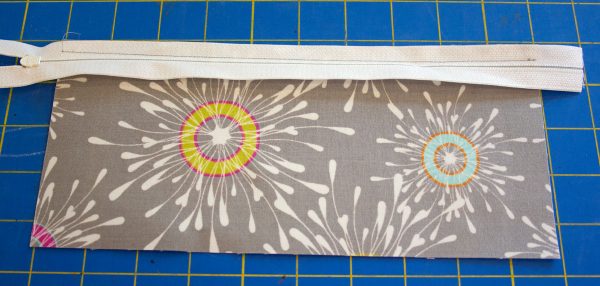 Two pocket pencil pouch