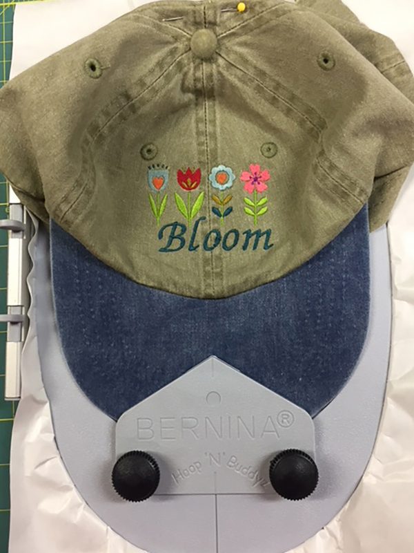 Hat Embroidery - finished in hoop