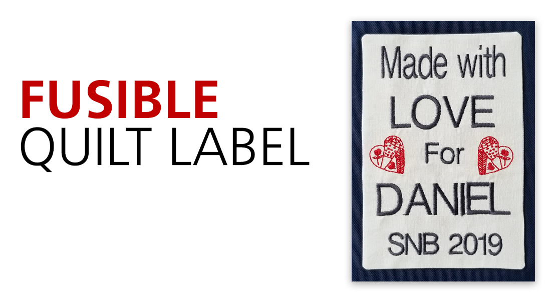 Fusible Quilt Label tutorial