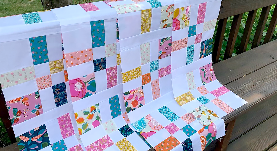 Stay Gold Quilt Along, Part 3 BERNINA WeAllSew Blog Feature 1100x600